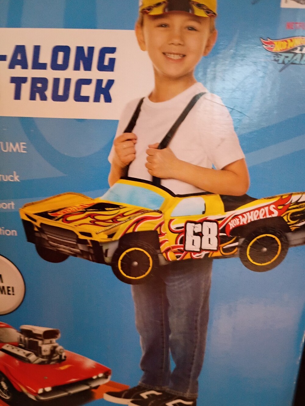 Kids Ride-Along Baja Truck Hot Wheels Foam Costume - 2T-4T NEW